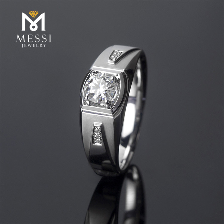 Messi Jewelry - Messi Jewelry Black Friday sales gentlemen jewelry 14k gold moissanite eternity band mens rings Men Rings 8