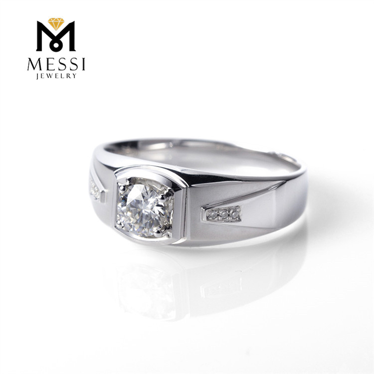 Messi Jewelry - Messi Jewelry Black Friday sales gentlemen jewelry 14k gold moissanite eternity band mens rings Men Rings 14