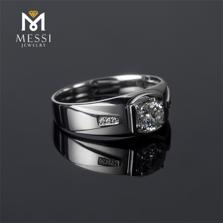 Messi Jewelry - Messi Jewelry Black Friday sales gentlemen jewelry 14k gold moissanite eternity band mens rings Men Rings 12