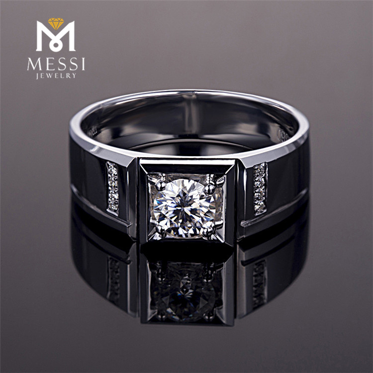Messi Jewelry - Messi Jewelry high quality 14k gold jewelry wholesale AU750 mens moissanite rings Men Rings 14