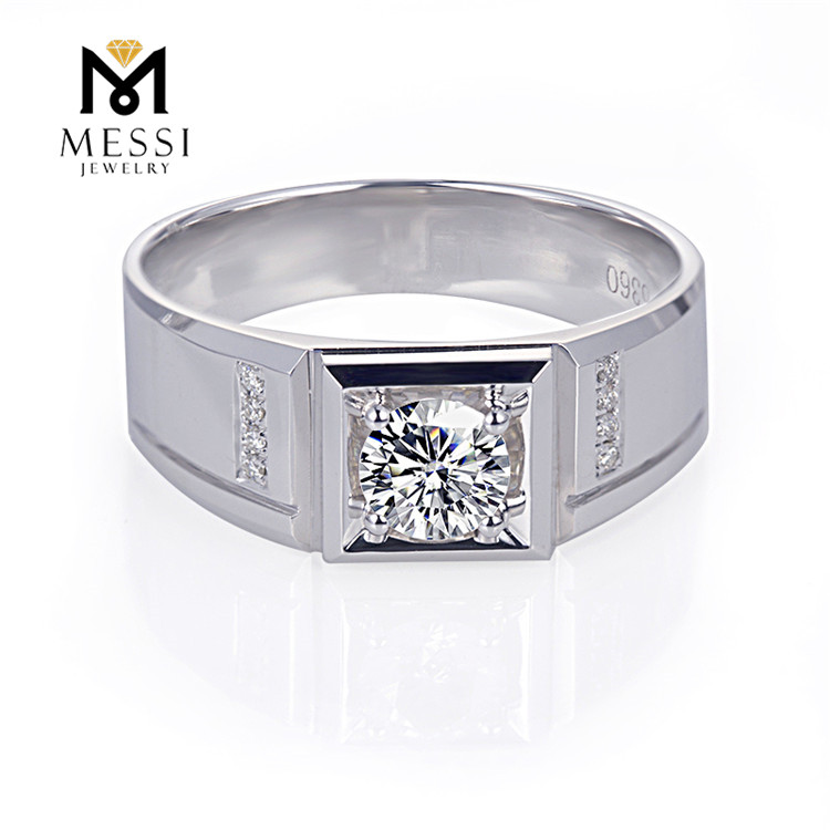Messi Jewelry - Messi Jewelry high quality 14k gold jewelry wholesale AU750 mens moissanite rings Men Rings 10