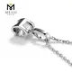 Moissanite Solitaire Necklace in 14k/18k Gold - Classic Style 6