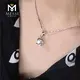 Moissanite Solitaire Necklace in 14k/18k Gold - Classic Style 3