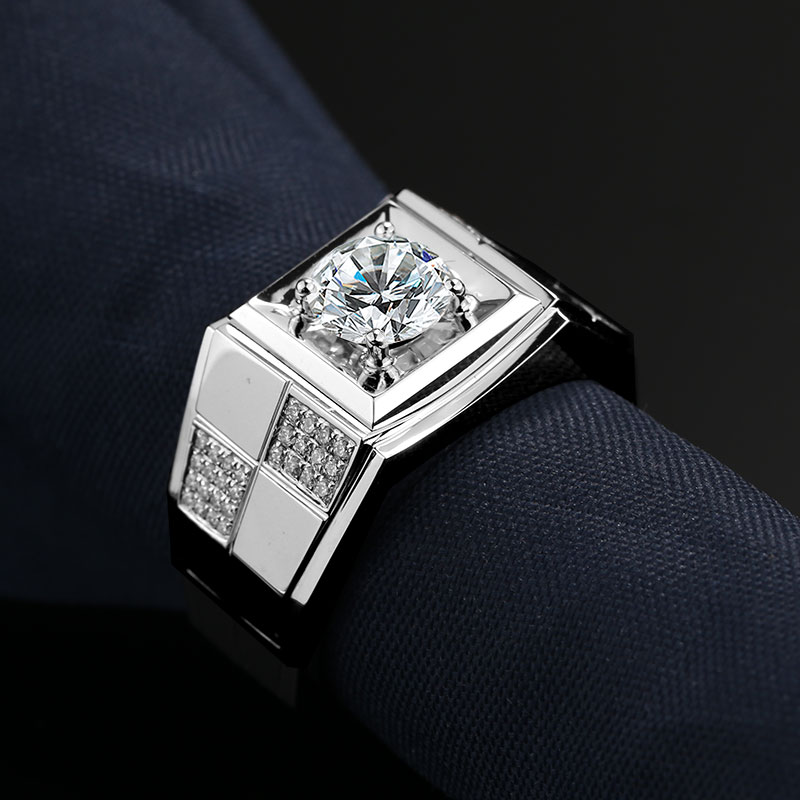 Messi Jewelry - Messi Jewelry 14k 18k real gold jewelry moissanite men wedding ring Men Rings 11