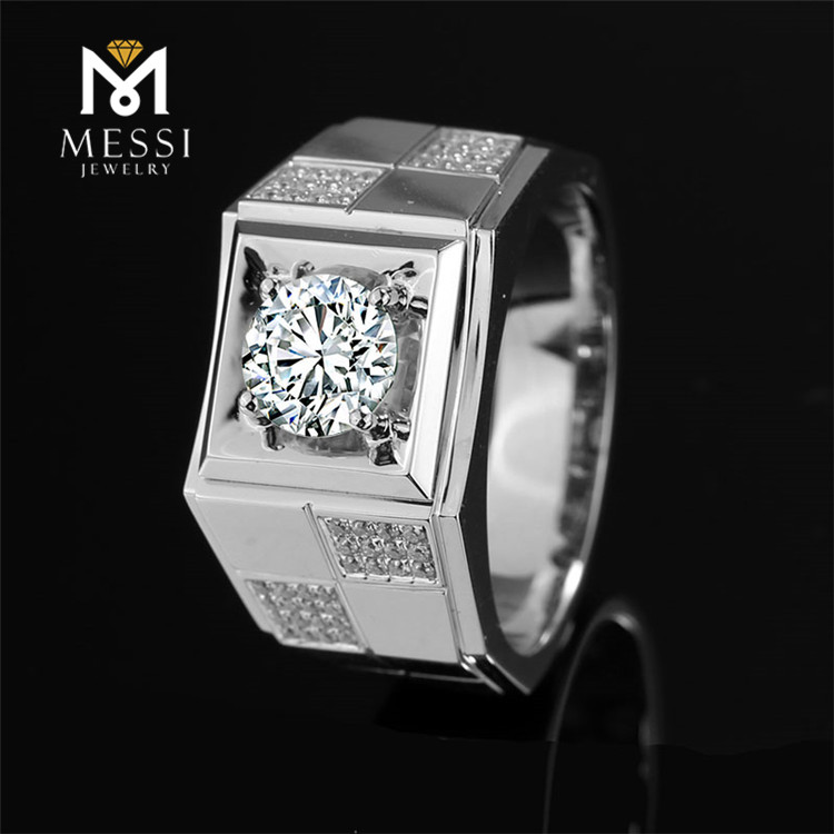 Messi Jewelry - Messi Jewelry 14k 18k real gold jewelry moissanite men wedding ring Men Rings 8