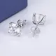 Factory Price moissanite stud earrings in 14k white gold made in china | Messi Jewelry 6