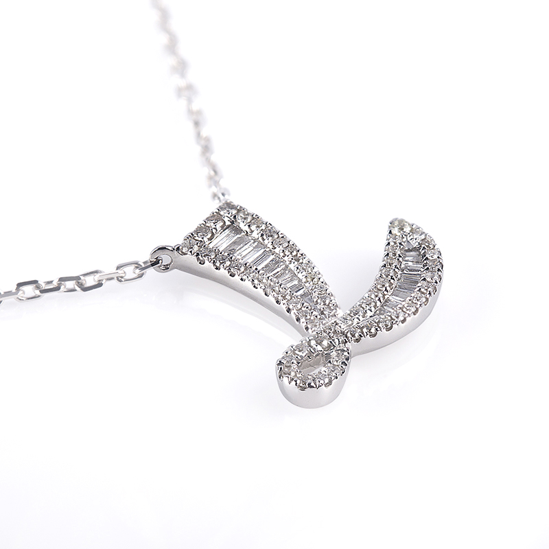 Messi Alahas - Messi Alahas ngalan personalized letra L mga kwintas alahas 18k bulawan natural nga diamante kwintas Custom Alahas 10