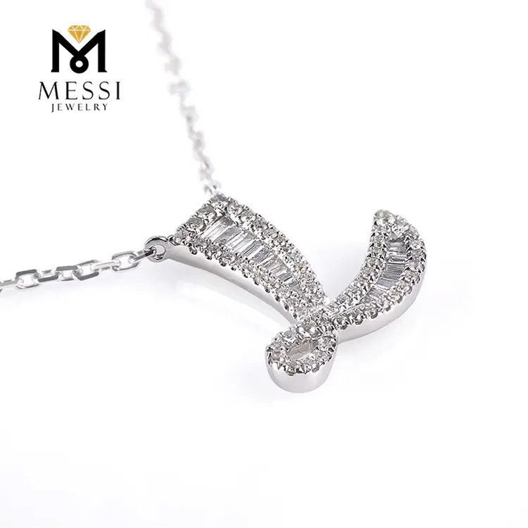 Latest moissanite pendant necklace wholesale | Messi Jewelry 2