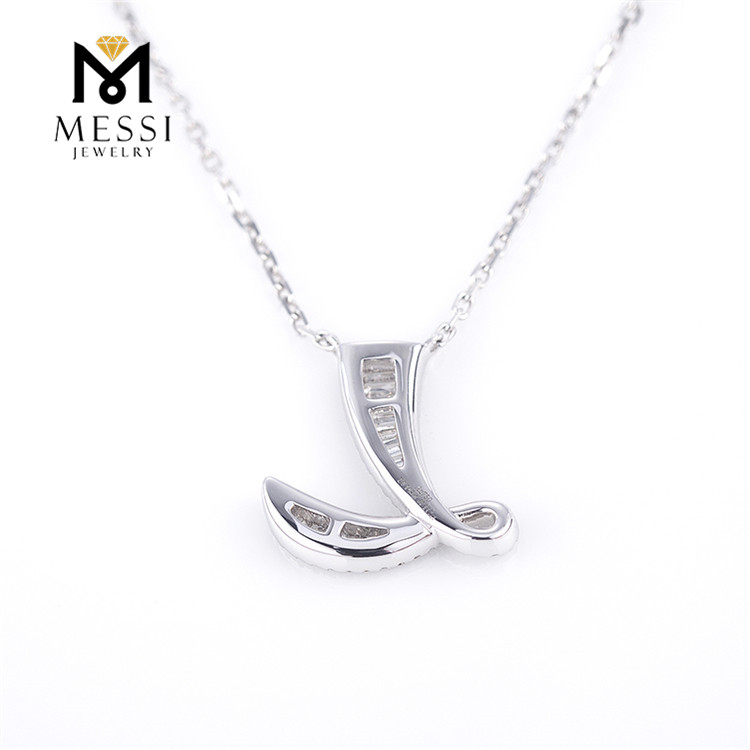 Custom moissanite cross necklace with good price Manufacturer | Messi Jewelry 14