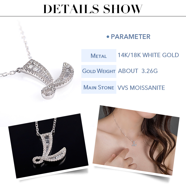 Custom moissanite cross necklace with good price Manufacturer | Messi Jewelry 8