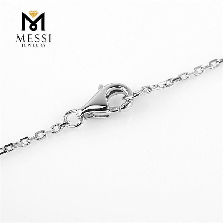 Custom moissanite cross necklace with good price Manufacturer | Messi Jewelry 18