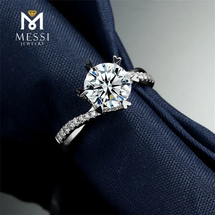 14K 18K Gold Dragon Fire Moissanite Ring - Messi Jewelry 5