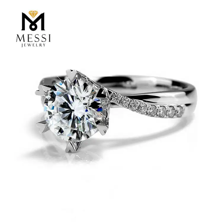 14K 18K Gold Dragon Fire Moissanite Ring - Messi Jewelry 3