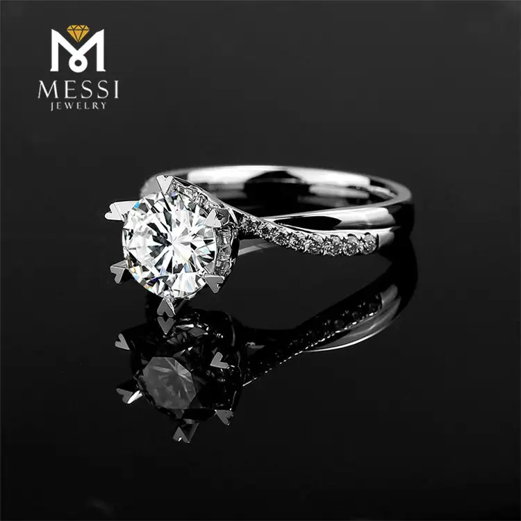 14K 18K Gold Dragon Fire Moissanite Ring - Messi Jewelry 4