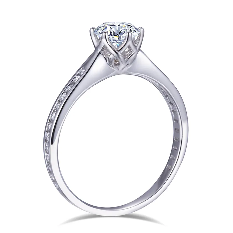 Messi Gems MS-514 Palladium Lab Diamond Moissanite Ring 3