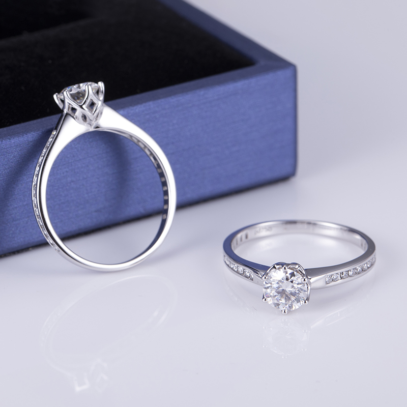 Messi Gems MS-514 Palladium Lab Diamond Moissanite Ring 13