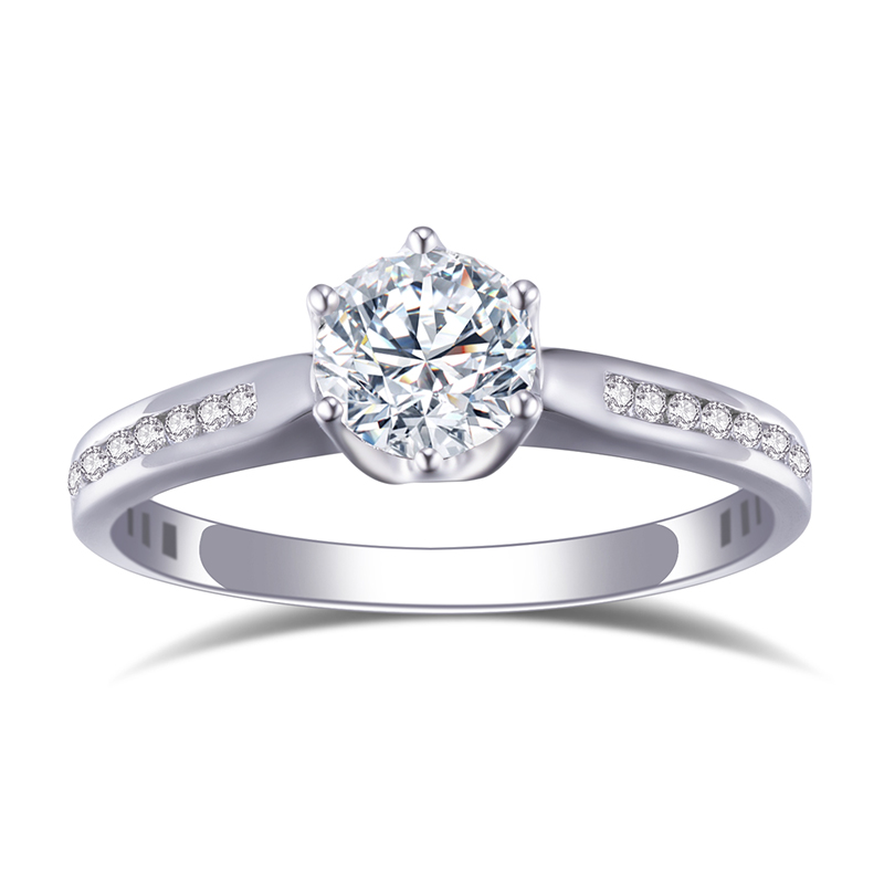 Messi Gems MS-514 Palladium Lab Diamond Moissanite Ring 8