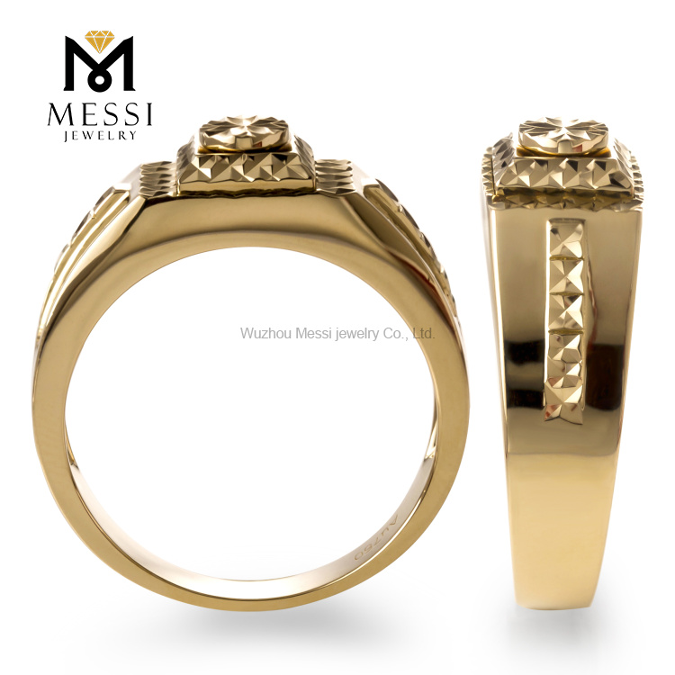 Messi Alahas - Messi Alahas customized 14k/18k au750 nga bulawan nga engagement ring sa kasal para sa mga lalaki Moissanite Gold Alahas 10