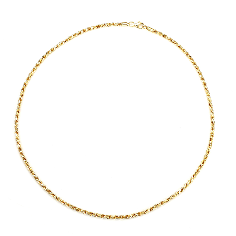 Messi Alahas - MS-506 Custom Yellow Gold Plated 925 Silver Link Necklace Custom Alahas 8