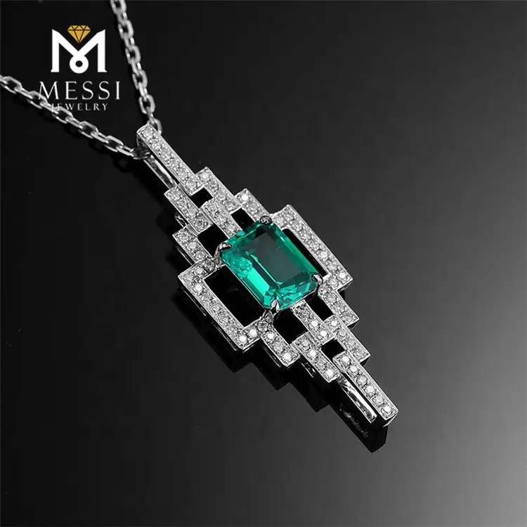 Emerald Diamond Necklace: Elegant and High Quality 5