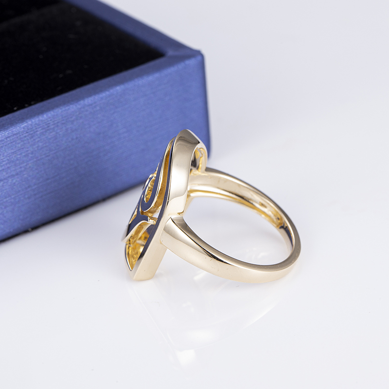 Messi Jewelry - MS-489 14k Yellow Gold Created Garnet Jewelry Punch Set Customized Ring Custom Jewelry 12