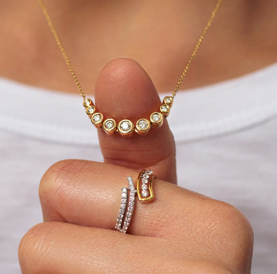 lab diamond necklace