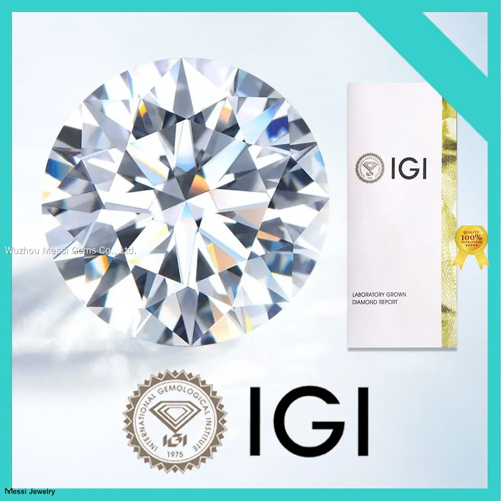 Custom 3 carat lab diamond directly sale Manufacturer | Messi Jewelry 1
