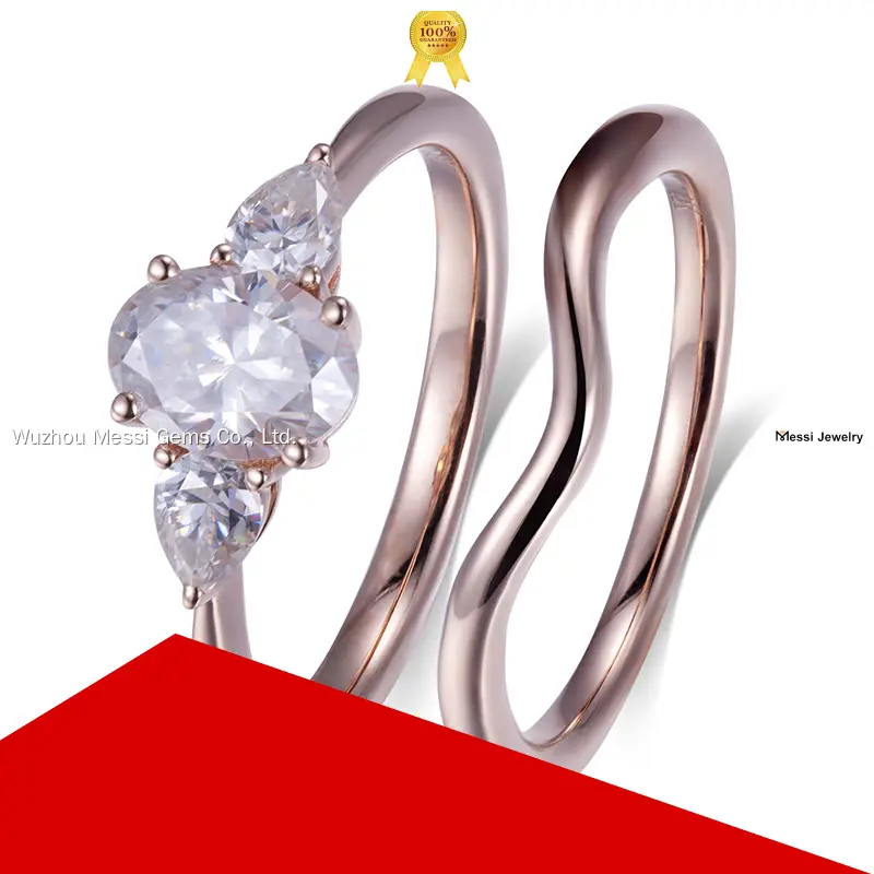Messi Jewelry | Wholesale synthetic diamond rings factory price 1
