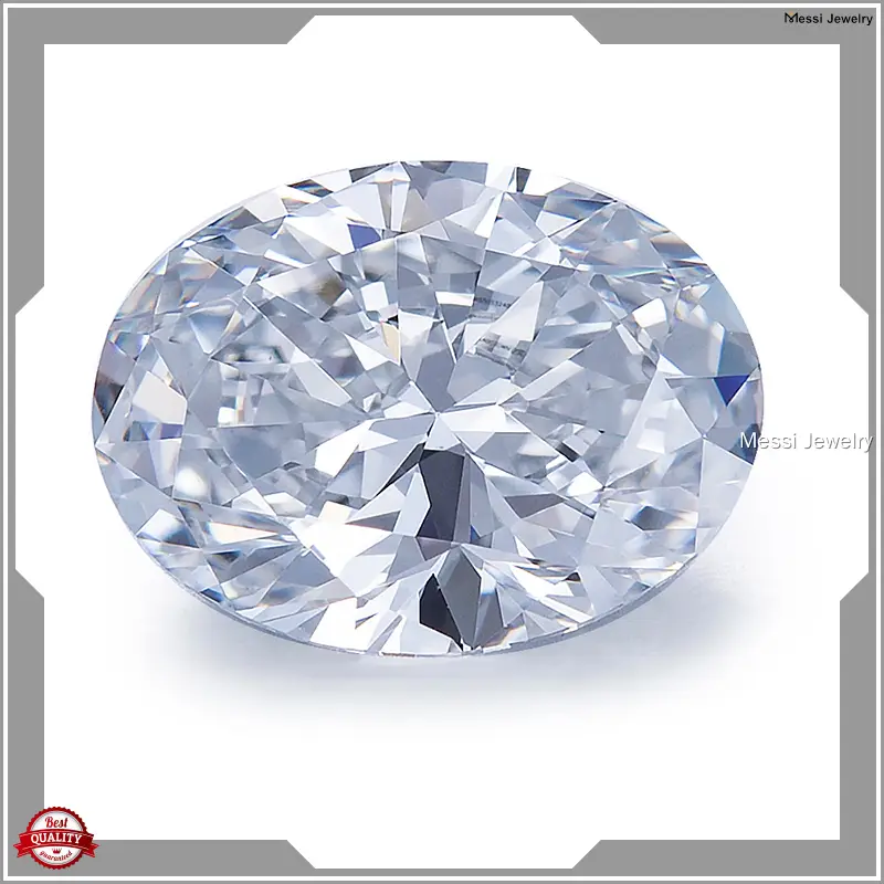 best material oval engagement rings lab diamond factory price | Messi Jewelry 1