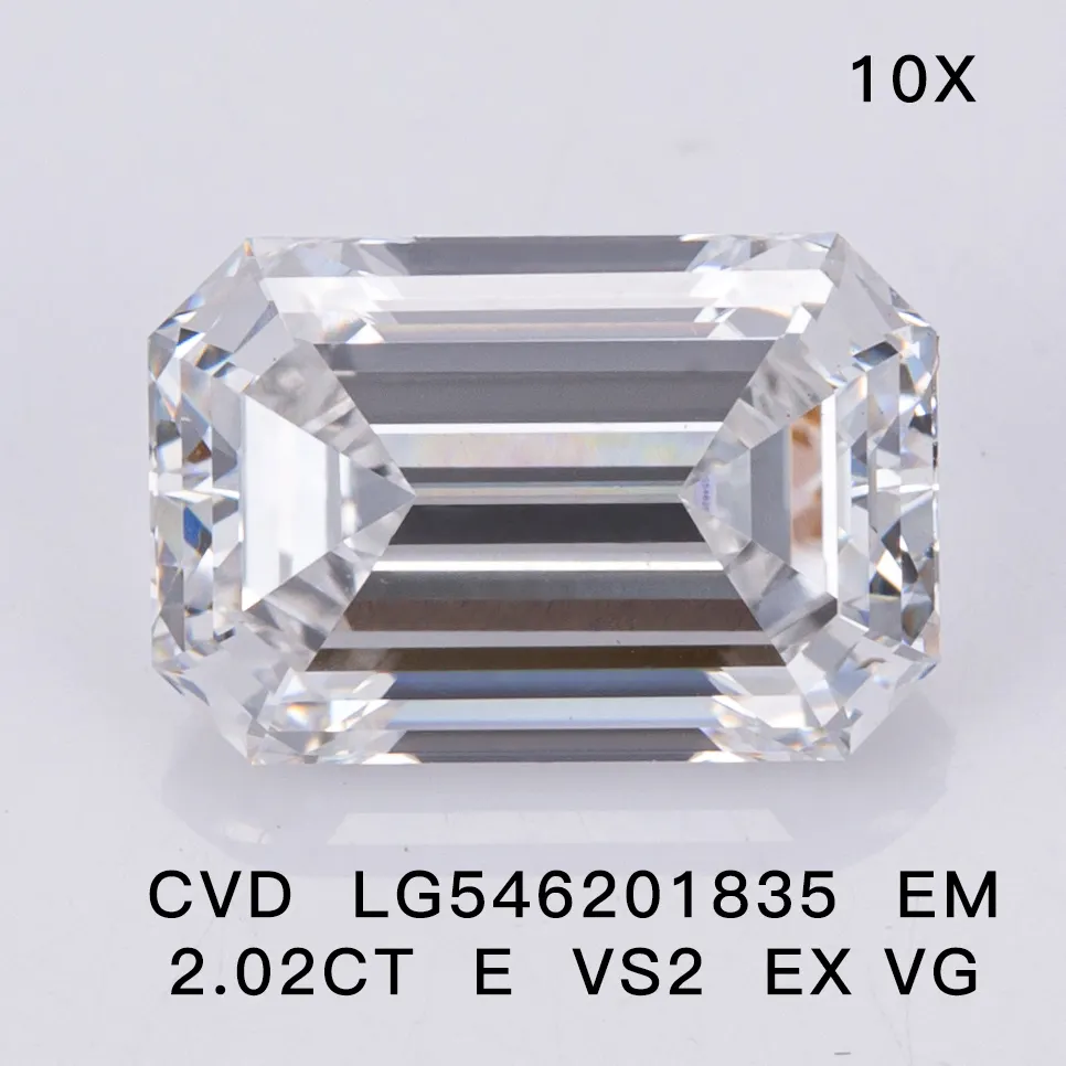 Messi Jewelry | Wholesale emerald cut lab diamond ring made in china 2