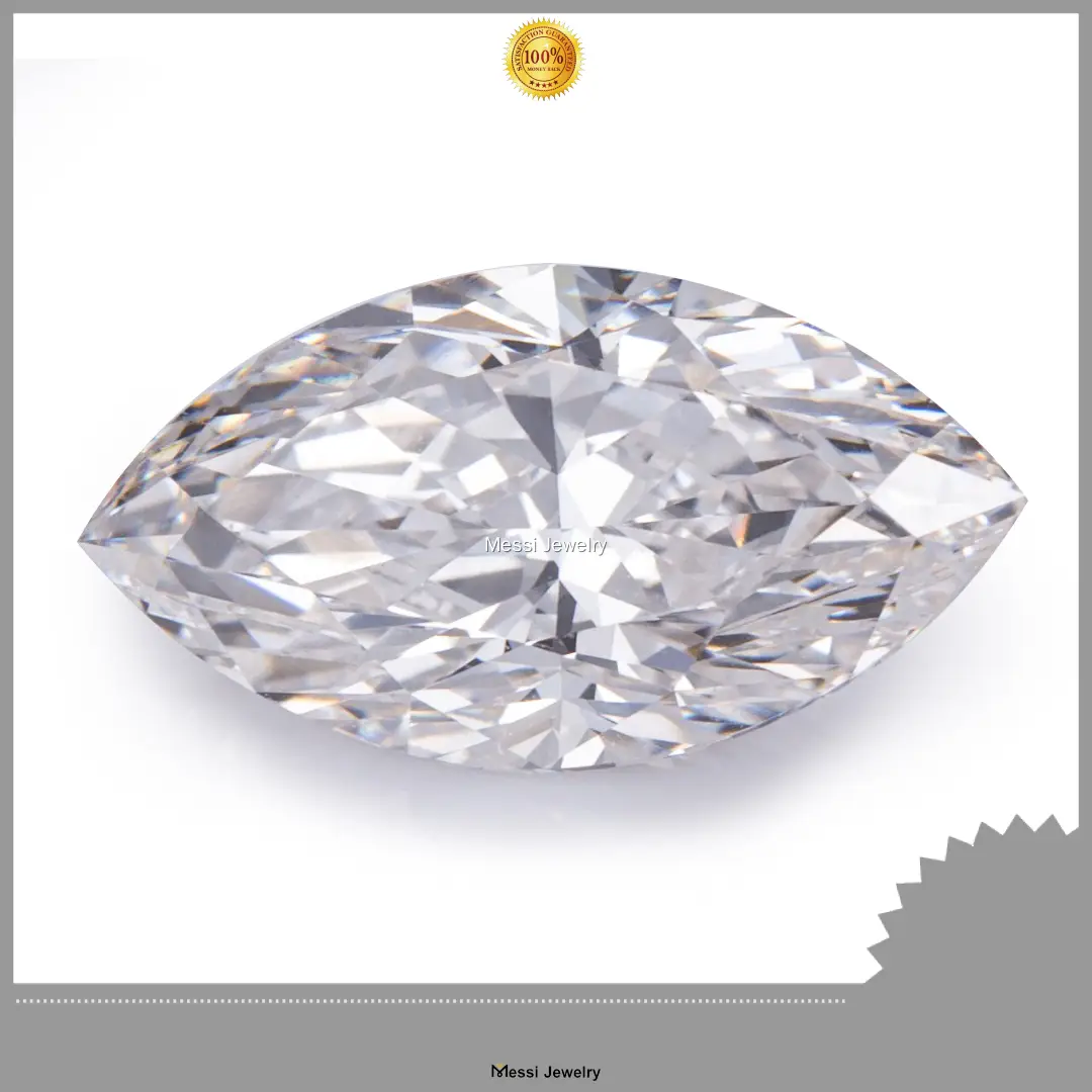 Custom marquise lab diamond ring high safety Manufacturer | Messi Jewelry 1