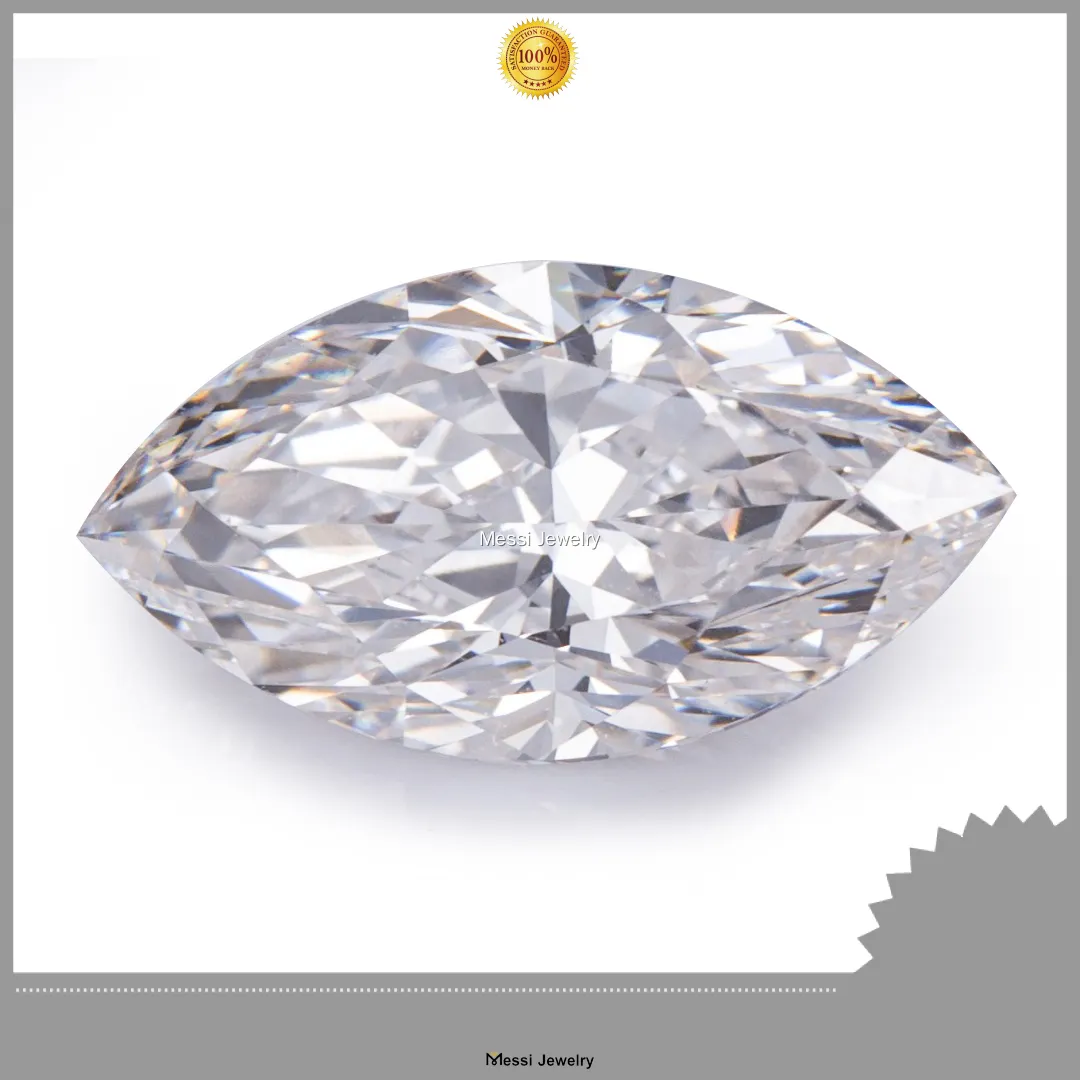 Custom marquise lab diamond ring high safety Manufacturer | Messi Jewelry 1
