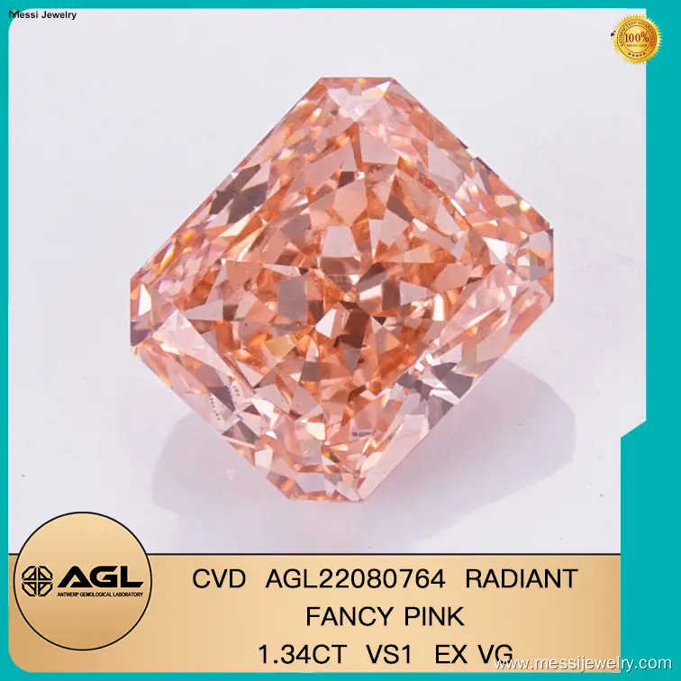 Messi Jewelry | Hot Sale pink lab grown diamond ring suppliers 1