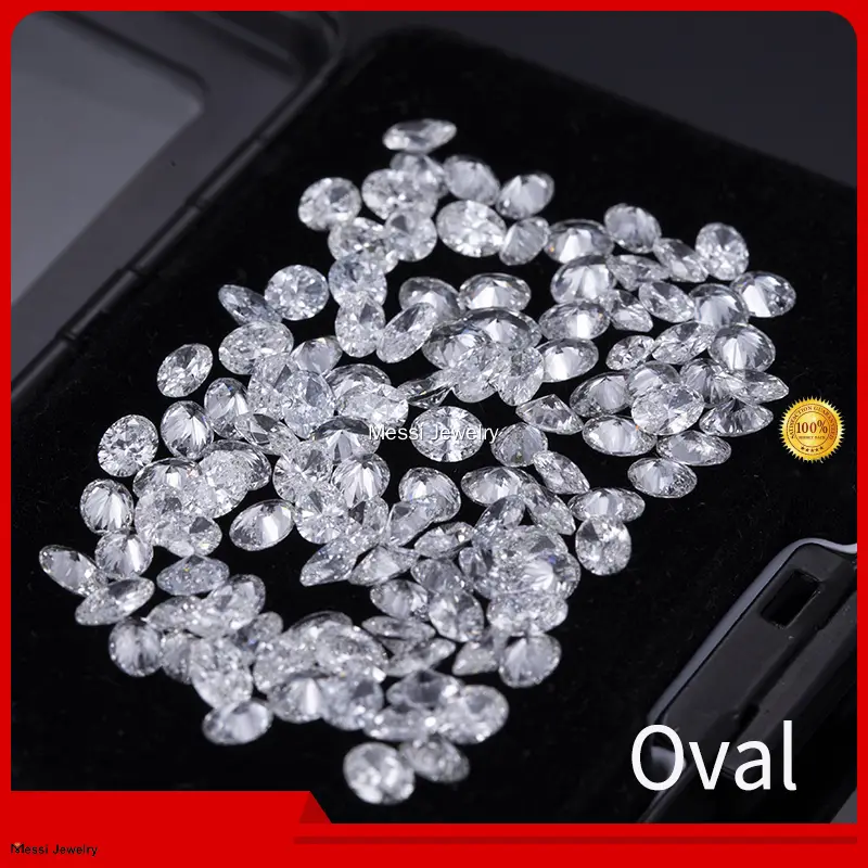 Custom 2.5 carat lab grown diamond oval suppliers Manufacturer | Messi Jewelry 1
