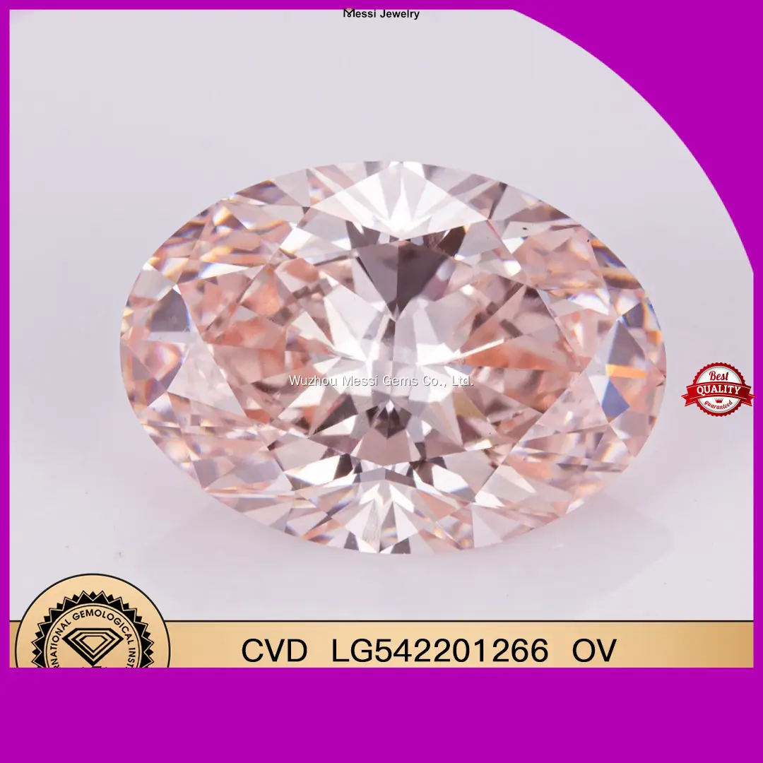 Custom 2.5 carat oval lab diamond directly sale Manufacturer | Messi Jewelry 1