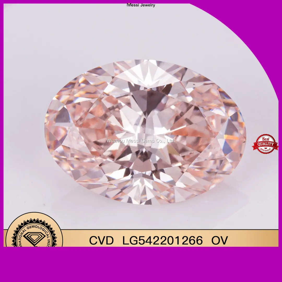 Custom 2.5 carat oval lab diamond directly sale Manufacturer | Messi Jewelry 1