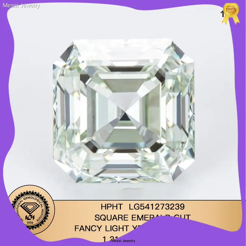 classic lab grown emerald cut diamond wholesale | Messi Jewelry 1