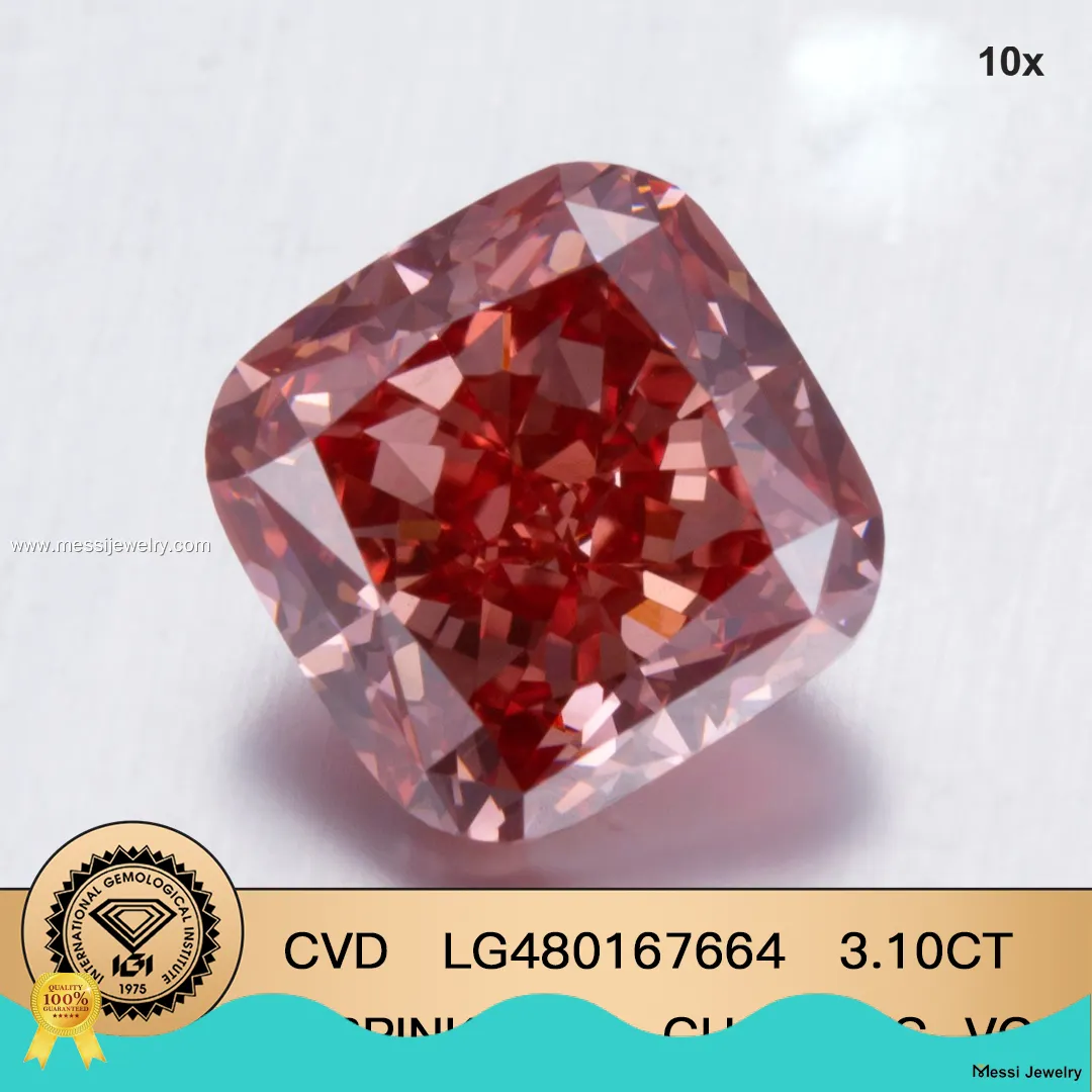 newly elongated cushion lab grown diamond factory price | Messi Jewelry 1