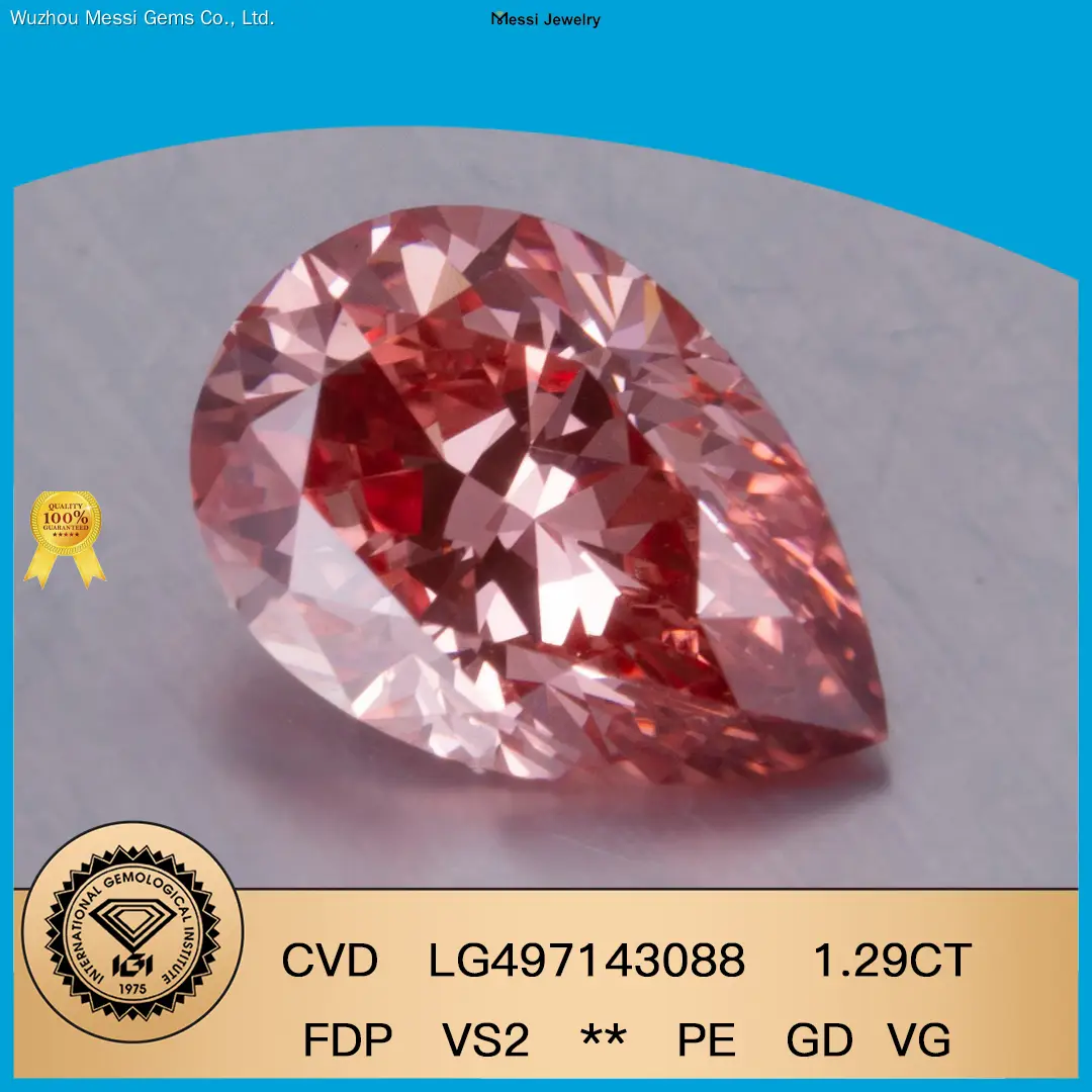 Customized pink diamond lab grown factory direct supply | Messi Jewelry 1