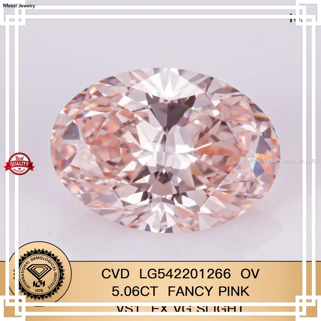 Cost-effective lab created pink diamond ring manufacturing | Messi Jewelry 1
