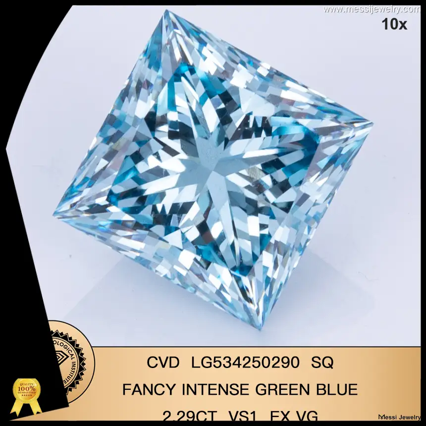 2 carat princess cut lab grown diamond at Wholesale Prices | Messi Jewelry 1
