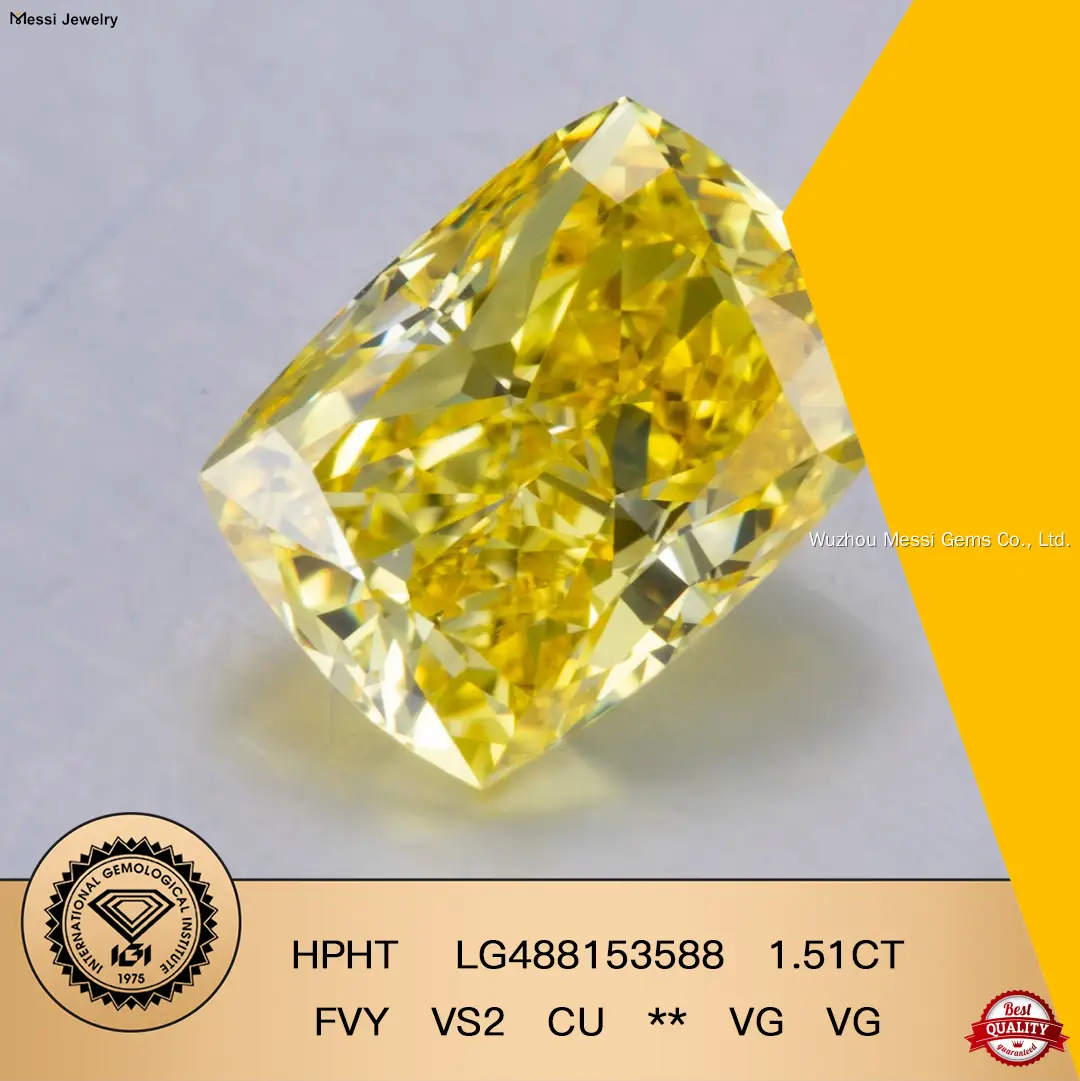 Custom cushion cut lab diamond ring with good price Manufacturer | Messi Jewelry 1