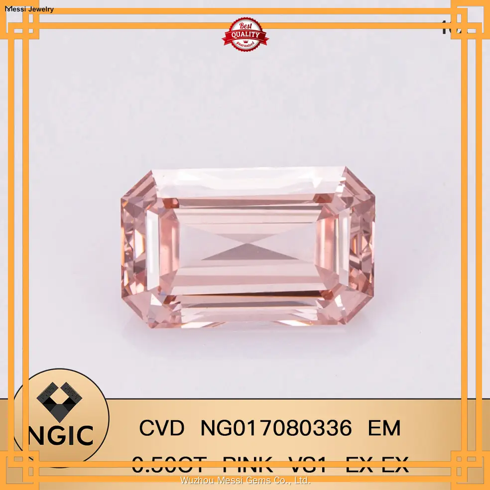 Best Price lab emerald cut diamond high safety | Messi Jewelry 1