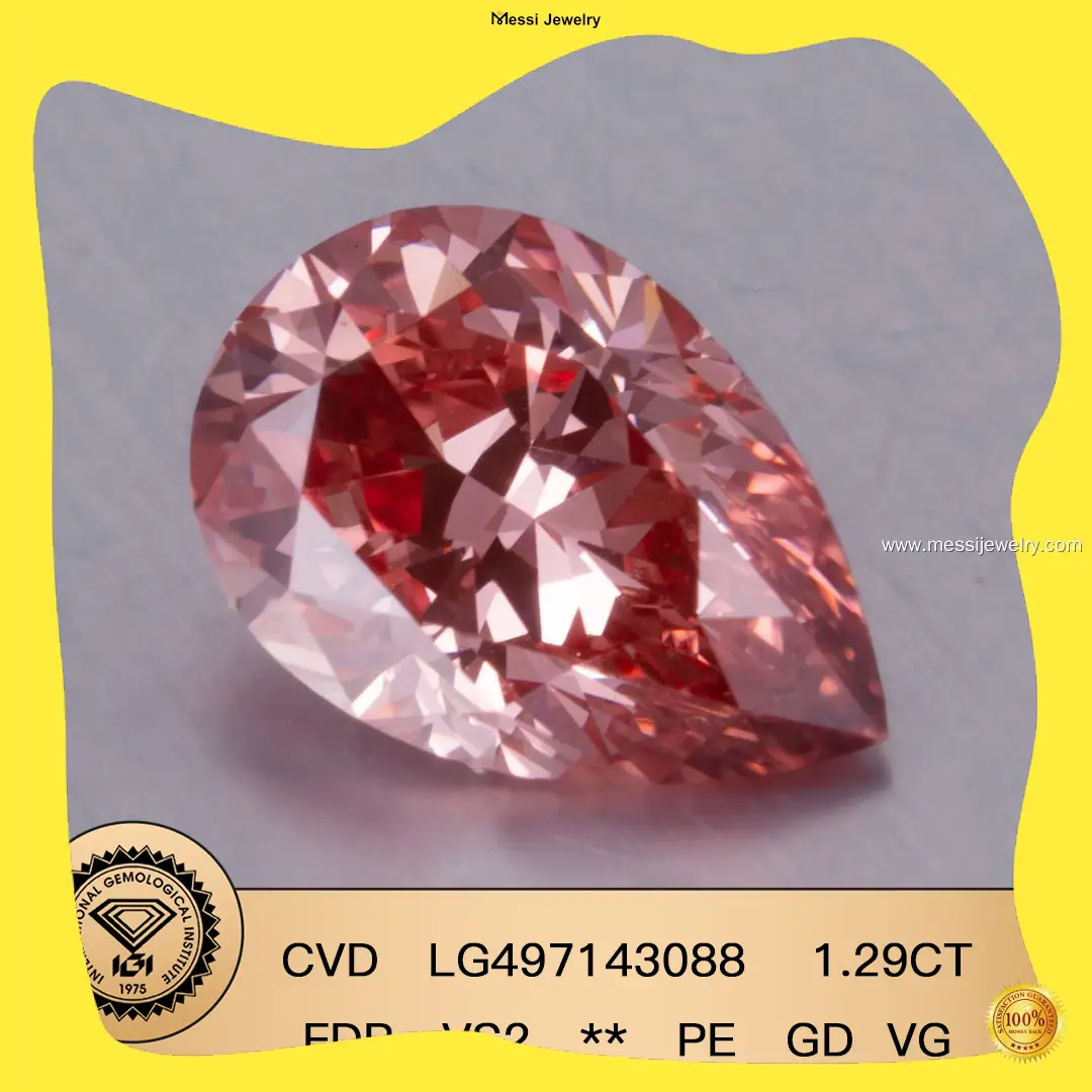 3 carat lab grown pear diamond at Wholesale Prices | Messi Jewelry 1