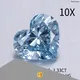 Messi Jewelry | Customized lab created blue diamond ring wholesale 1