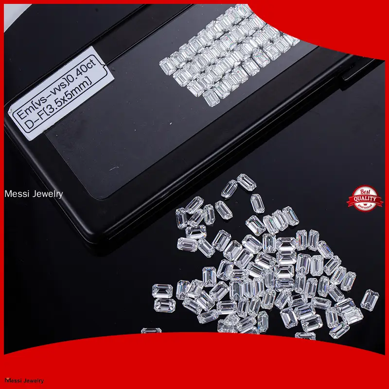 lab grown emerald cut diamond at Wholesale Prices | Messi Jewelry 1