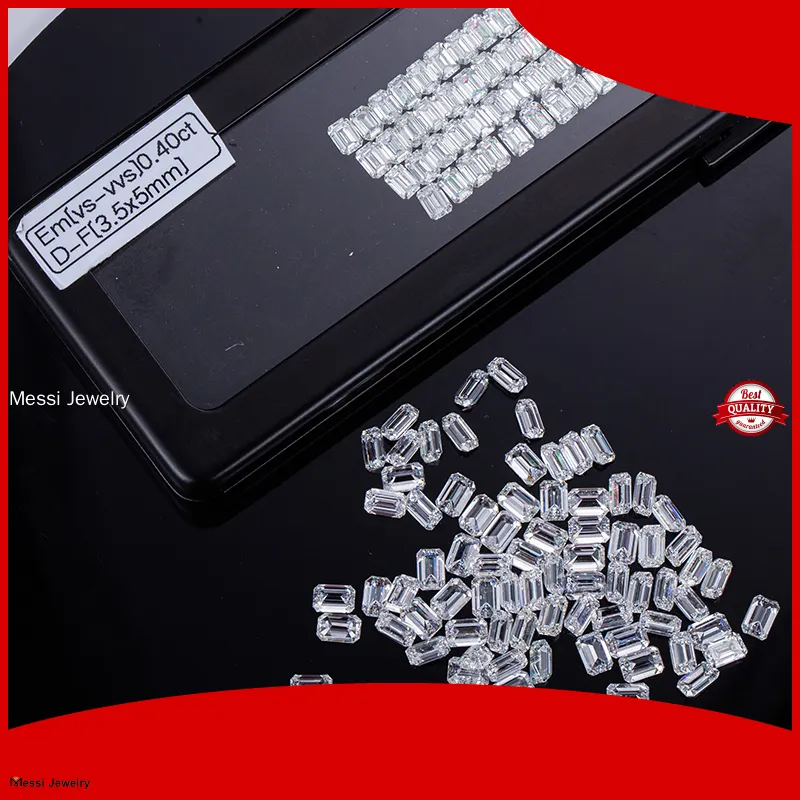 lab grown emerald cut diamond at Wholesale Prices | Messi Jewelry 1