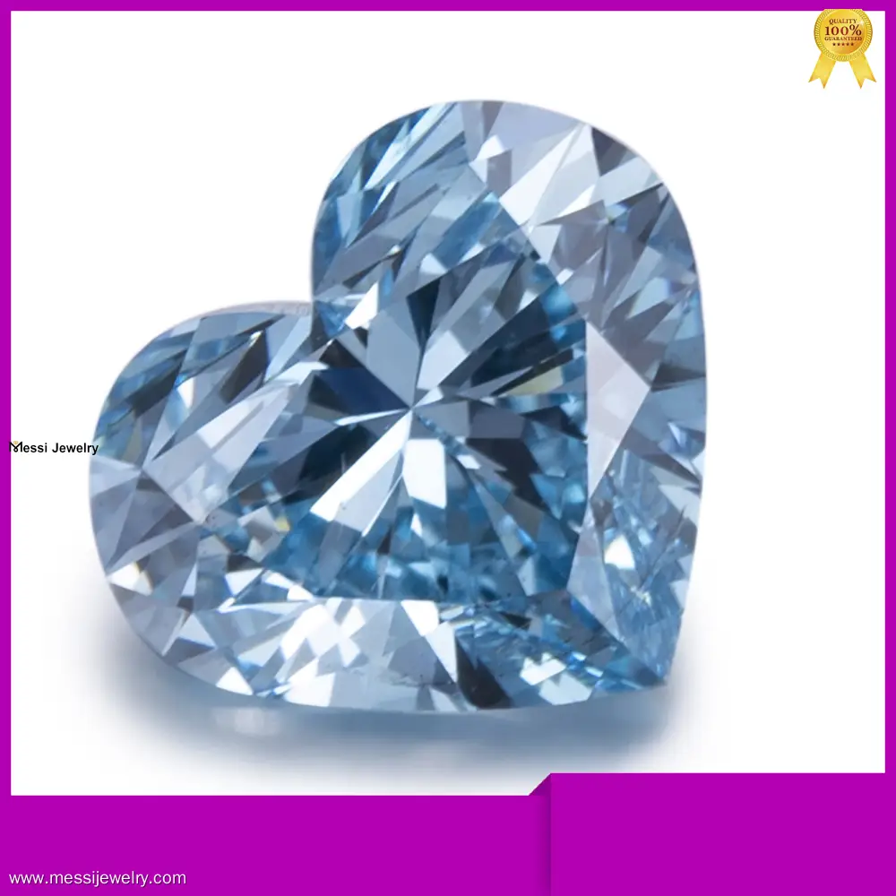 Custom lab grown heart diamond high safety Manufacturer | Messi Jewelry 1