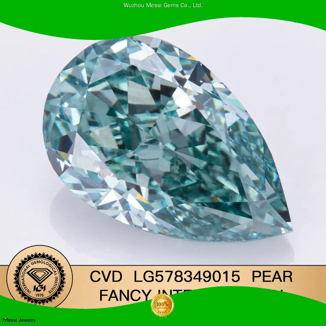 Professional lab grown pear shaped diamond highly rated | Messi Jewelry 1