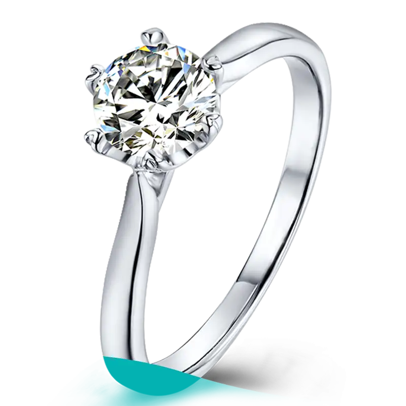 Messi Jewelry | Good Selling sterling silver moissanite wedding rings quality assurance 1